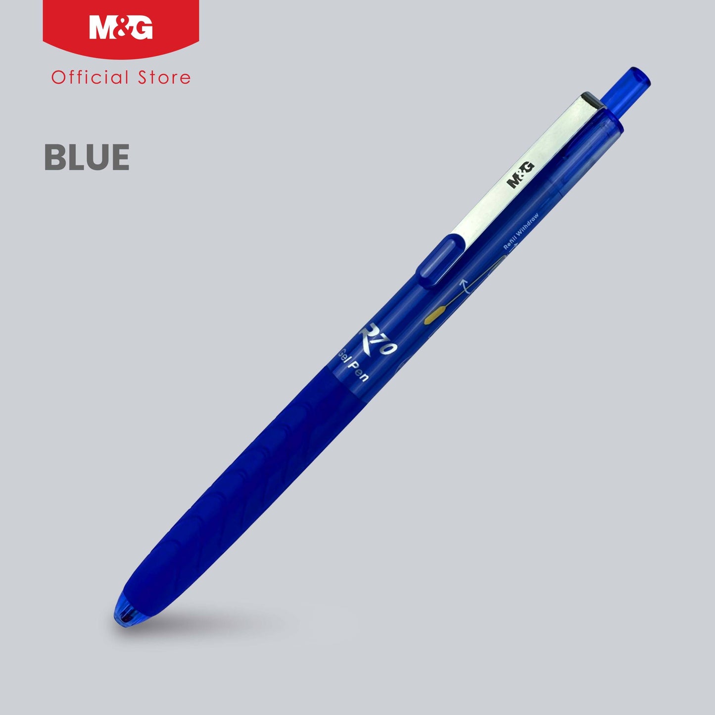 M&G Chenguang R70 Ballpoint Pulpen Pena Fast dry Safety Pen clip Gel Pen 0.7mm Blue , Black - 1pcs - AGPJ2771