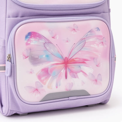 M&G Chenguang 16.5-Inch Girls School Backpack – Lightweight Waterproof School Bag with Butterfly Design - No: ABB904S1