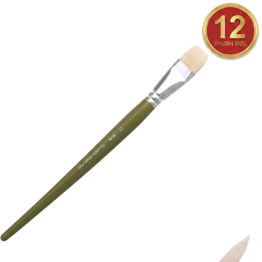 M&G gouache brush size 12 studio packshot with size label