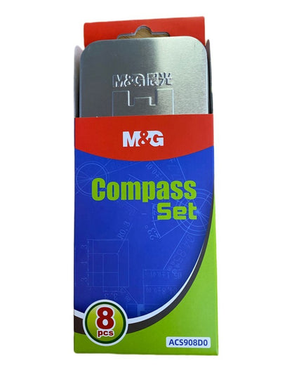 M&G Chenguang Compass set 8pcs With Box 8pcs - No:ACS908D0