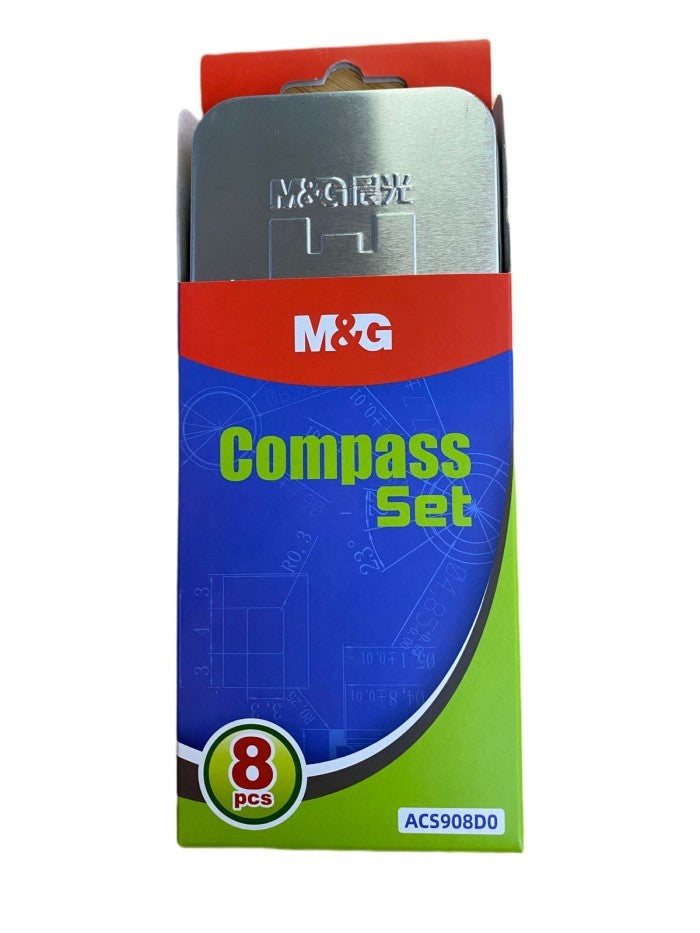 M&G Chenguang Compass set 8pcs With Box 8pcs - No:ACS908D0