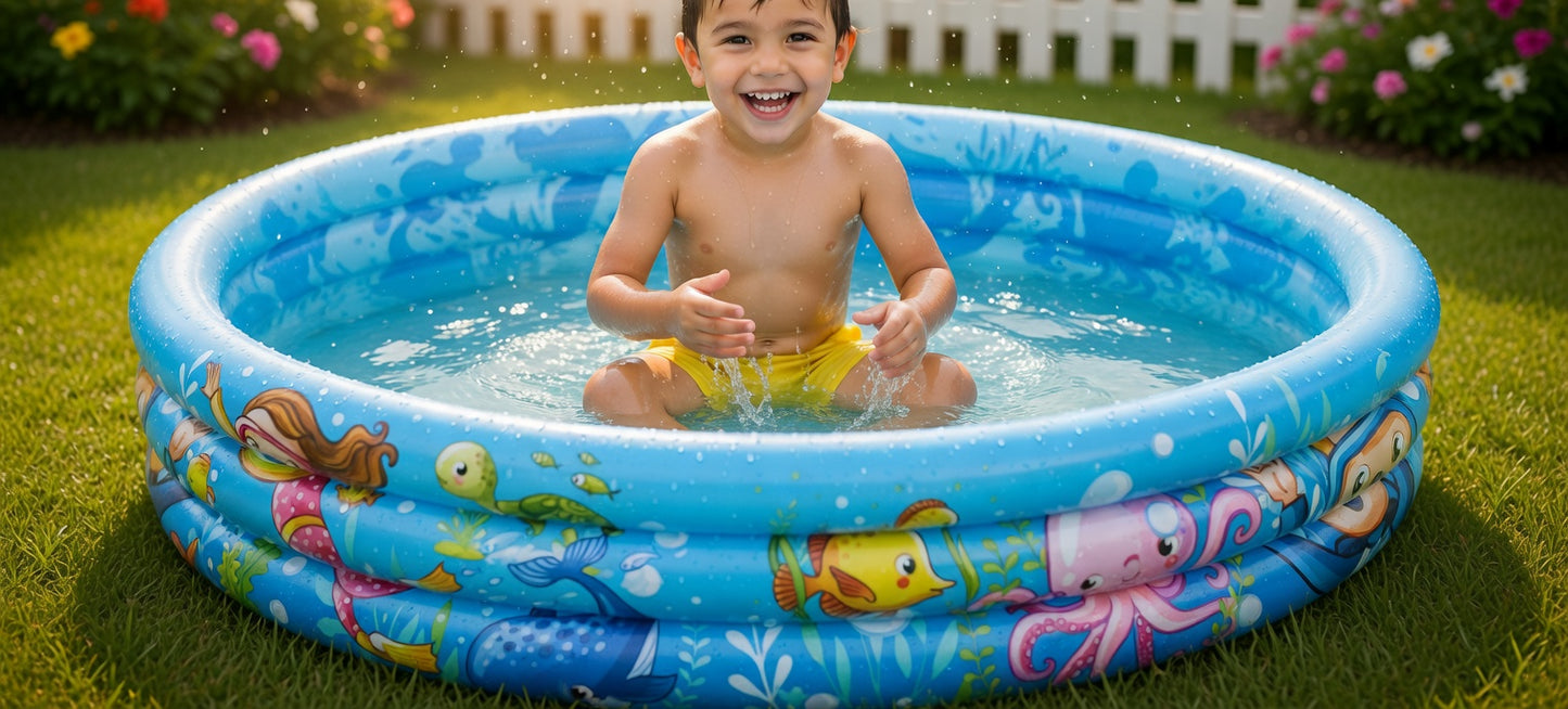 Jilong Avenli Sea World Inflatable 3 Ring Pool For Kids - No:51003