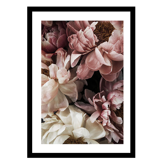 إطار جداري مزين بالزهور 