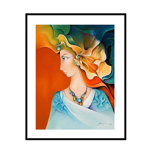 Oriental Woman Frame