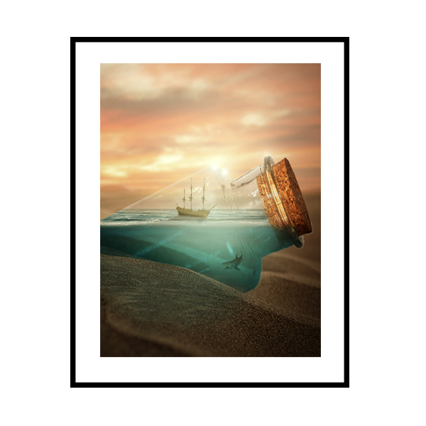 Ship in Bottle Frame
