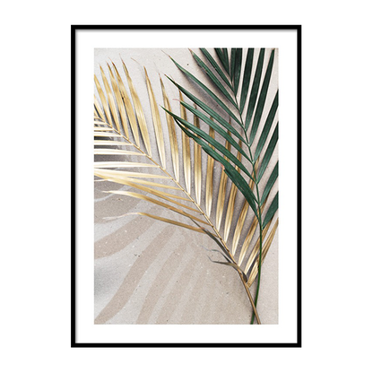 إطار من أوراق ذهبية 