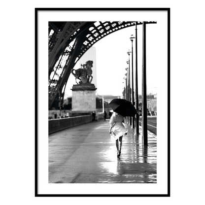 إطار صورة المشي في باريس 