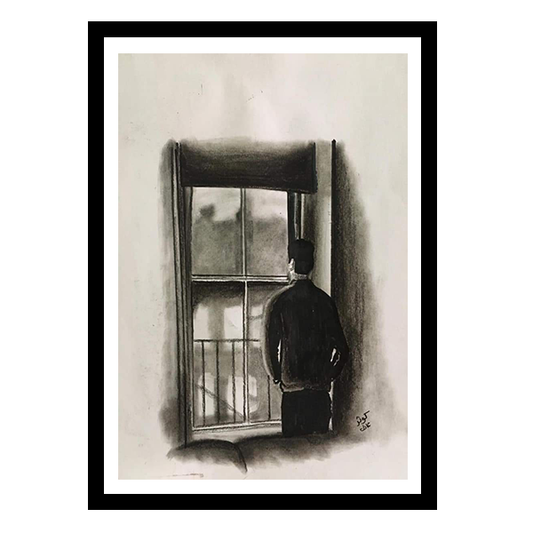 Man in Window Frame