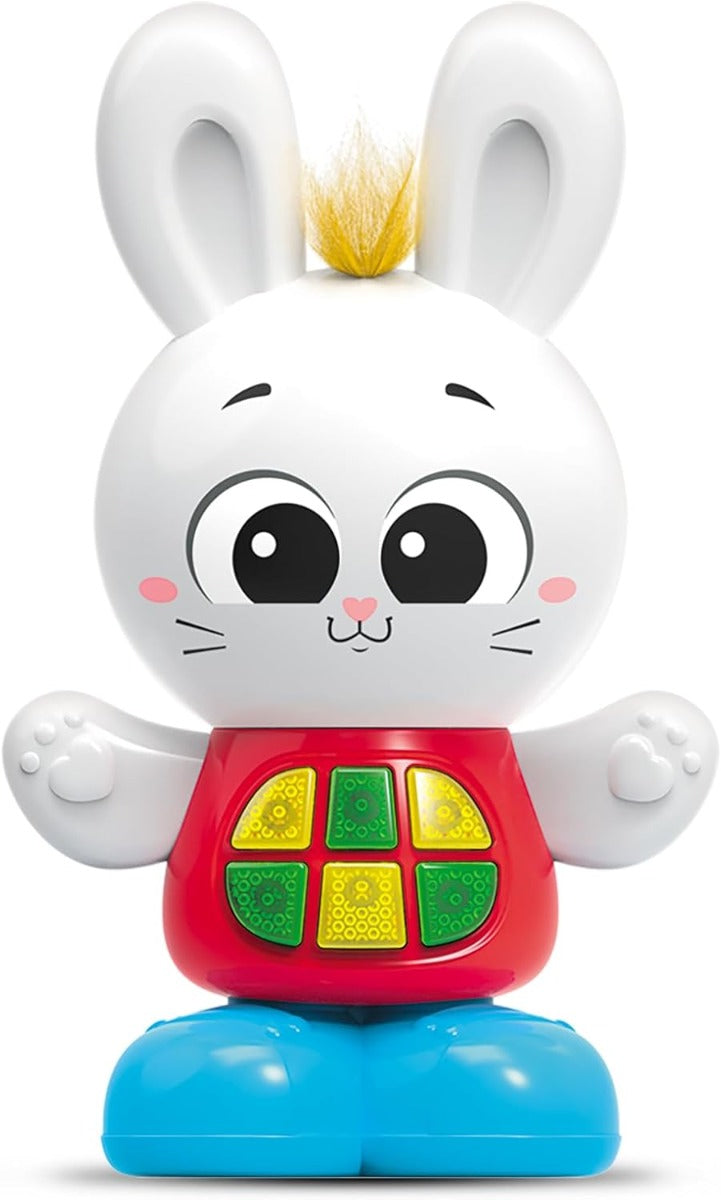 لعبة أرنب نطاط للأطفال من كيدز هيتس، طولها 15 سم، مناسبة للأطفال من عمر سنتين فما فوق.