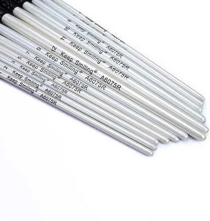 Keep Smiling Round brushes set of 12 brushes of different sizes - A6045R