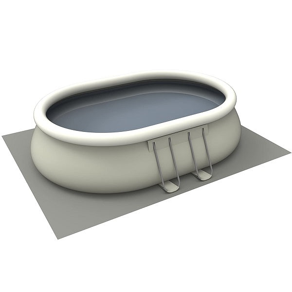مسبح جيلونج بيضاوي الشكل فوق الأرض، أبعاده 540×304×106 سم، بهيكل فولاذي ومضخة ترشيح - رقم: 17449EU