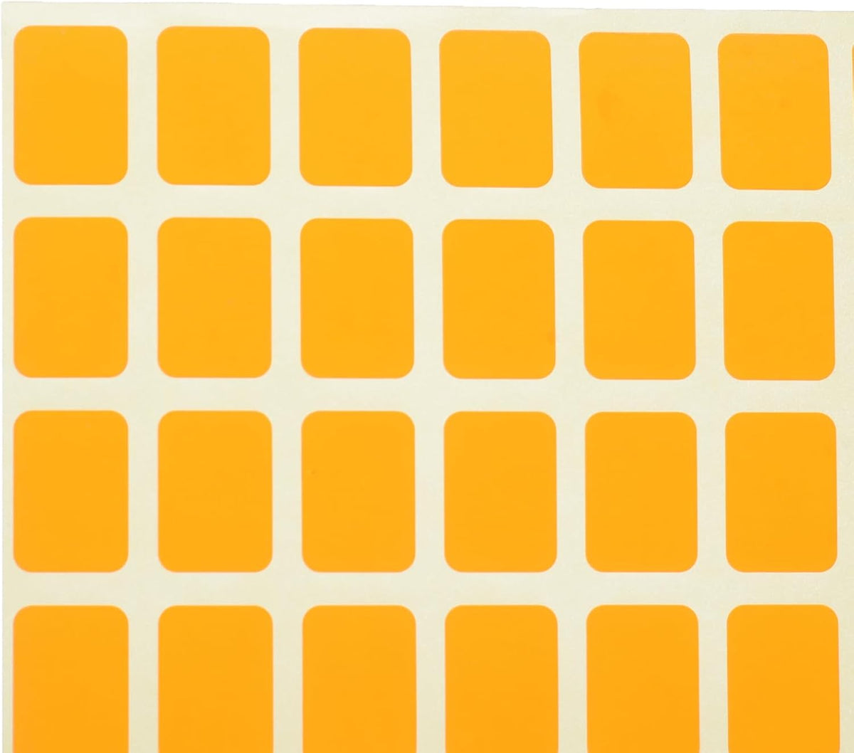 El Manar Compact High-Visibility Adhesive Label Sticker, 12x17 mm With Premium - Orange Fluorescent - 320 Labels - No: 1245