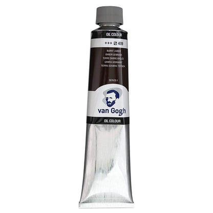 Talens Van gogh Oil Color, 200Ml Tube, (brown) Burnt Umber No:02084093