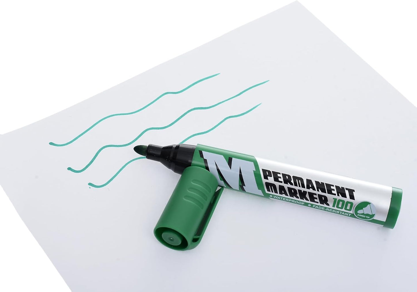 M&G Chenguang Permanent Marker, Rounded Tip for Bold Labeling - Green - 1pcs - No:APMY22R3