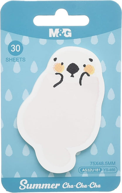ملاحظات لاصقة من إم آند جي تشنغوانغ سمر تشا تشا تشا، ملاحظات صغيرة الحجم، 75 × 48.5 مم، 30 ورقة - رقم: YS-466