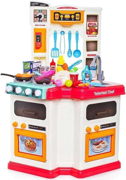 مجموعة ألعاب مطبخ للأطفال مكونة من 67 قطعة، لعبة رش الماء للأطفال مع أضواء وأصوات - رقم: 922-112