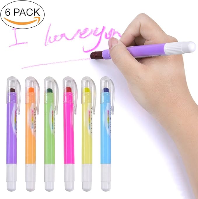 Chosch Solid Highlighter Stick Cute Cool Novelty 6 pieces Gel Stick Highlighter Set - No:CS-8100