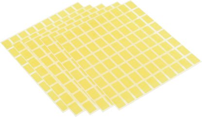 El Manar Sleek Precision Adhesive Label Sticker, 12x18 mm With Premium Material - Yellow