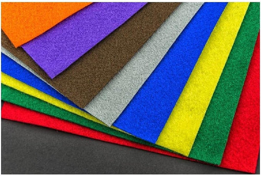 Broadcloth Felt Sheets – 10 Pieces A4 Size, Assorted Colors, Craft Felt Fabric Sheets for Arts & Crafts - No: M95