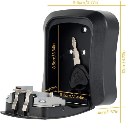 Key Safe Box Code Lock-Storage Key Box Outdoor Wall Mounted Security Password Key Box 4 Combination Code