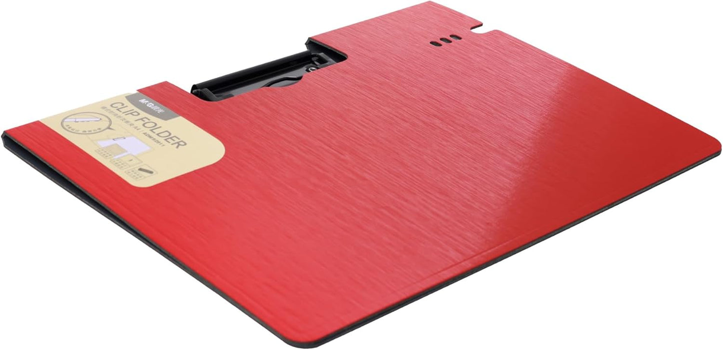 M&G Chenguang A4 Folding Folder Clip, Thickened File Folder, Writing Pad Organized Document Storage, Durable Plastic - No:ADM92911