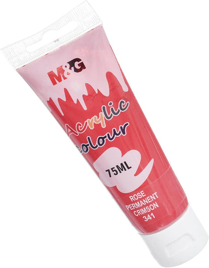 أنبوب ألوان أكريليك من إم آند جي تشنغوانغ، مجموعة بولد آرت كرييشن، 75 مل - لون وردي قرمزي دائم (341) - رقم المنتج: APLN6598