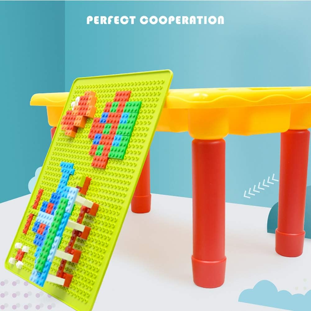 طاولة بناء بلاستيكية يمكنك تركيبها بنفسك - ألعاب تعليمية للأطفال - 310 قطعة - رقم: 6306