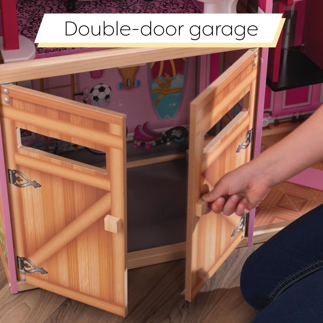 بيت الدمى الخشبي شيمر مانشن من كيد كرافت للدمى مقاس 12 بوصة - رقم: 65949