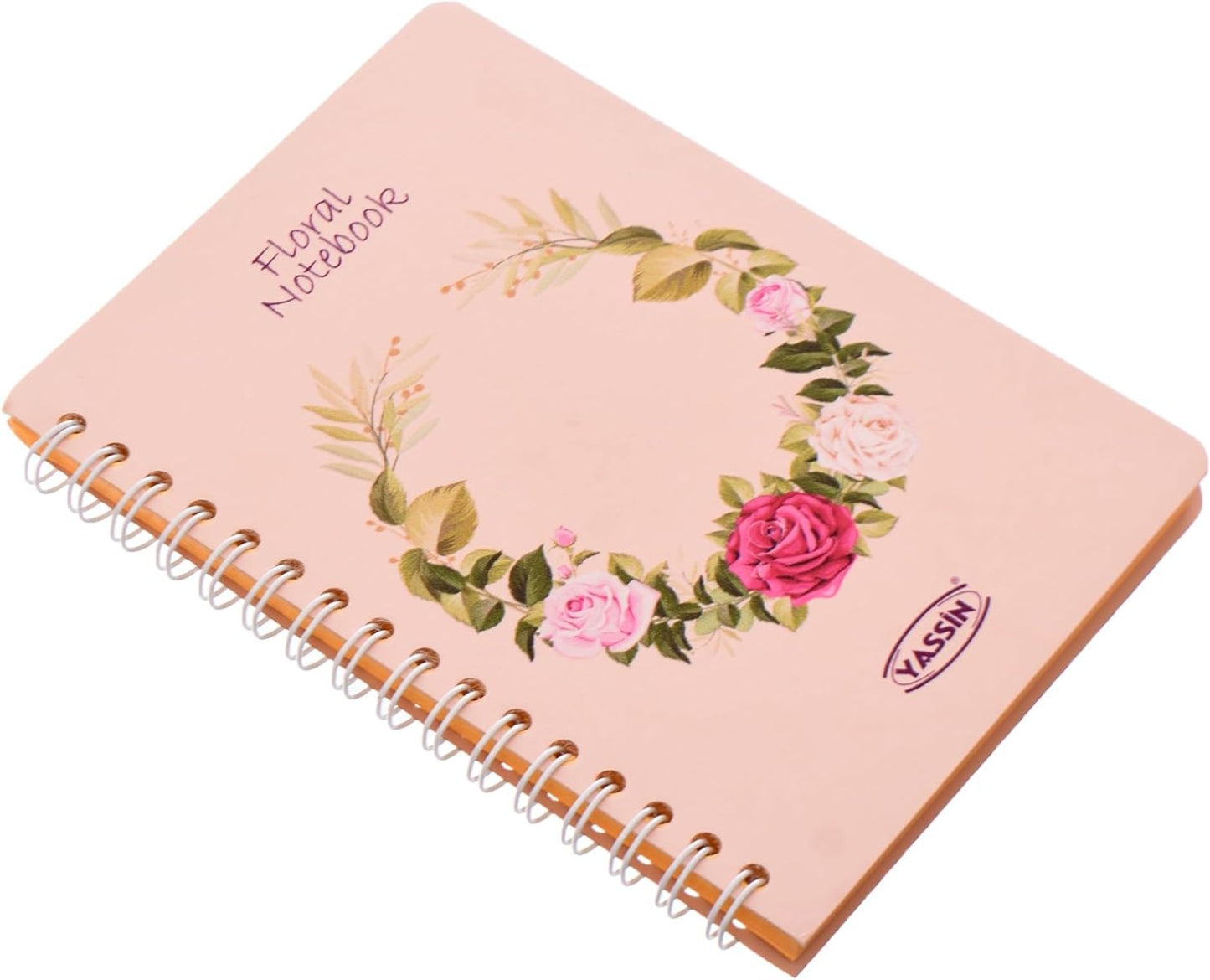 دفتر ملاحظات ياسين A6 مزين بالزهور بغلاف مقوى، مصنوع من مواد عالية الجودة - رقم: 1152
