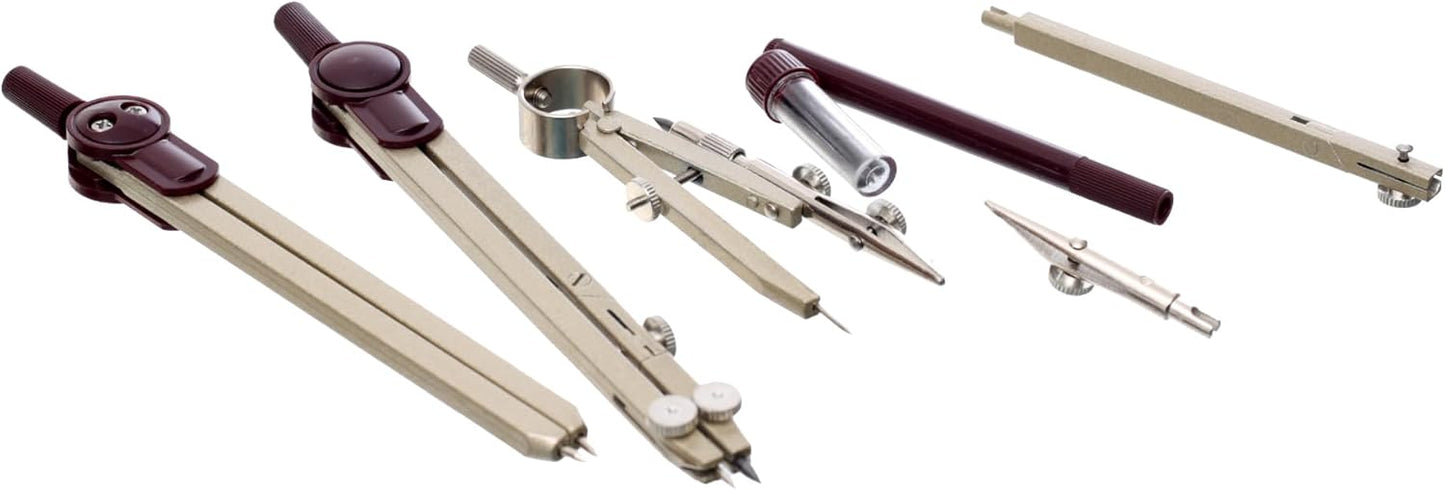 M&G Chenguang Practical Compass Set, 7-Piece for Accurate Geometric Drafting and Technical Drawing - No:ACS908E6