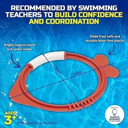 Bestway Diving Toys 4 Lil' Fish  Diving Rings and Toys - No:26009