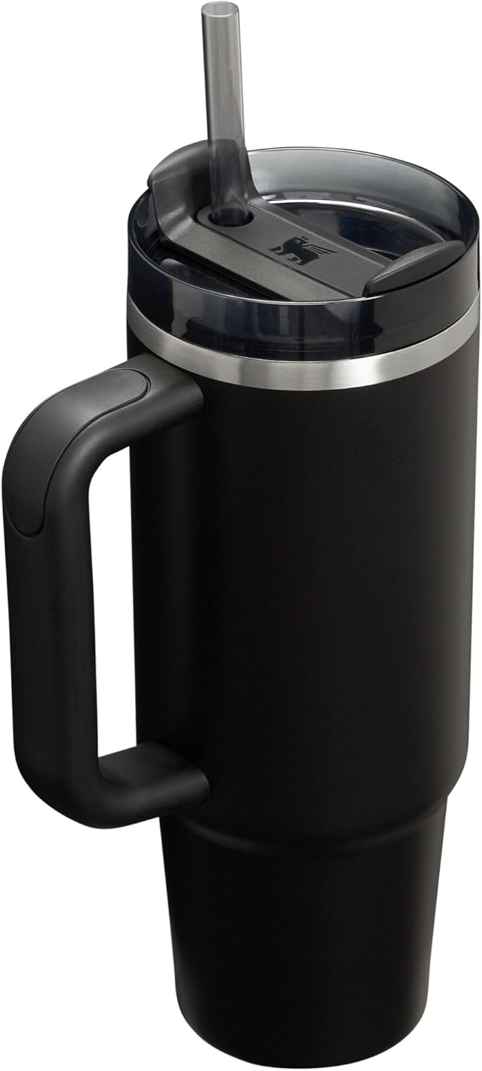 Stanley Stainless Steel Mug, (1200ml) Stainless Steel Mug with Straw and Handle, Insulated Mug with Lid Travel Mug, Stainless Steel Coffee Mug for Hot Iced Drinks