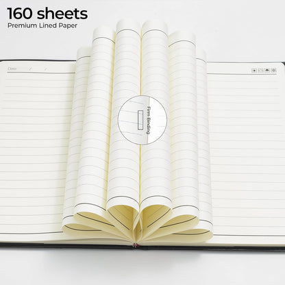 M&G Chenguang Lined Journal Notebook, 310 Pages Leather Hardcover Notebook  - A5 - No:APY1FK78 (Copy)