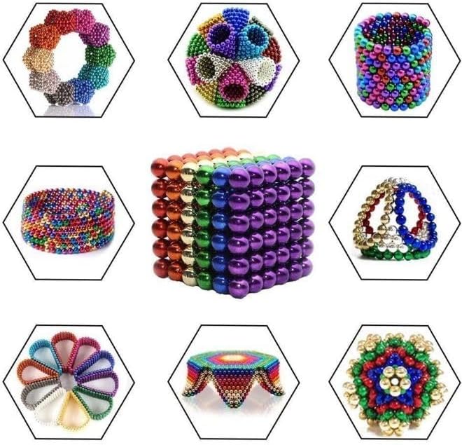 216-Piece Magnetic Building Balls Set – Colorful Magnetic Balls for Creative Construction & Fidget Play - No: M500