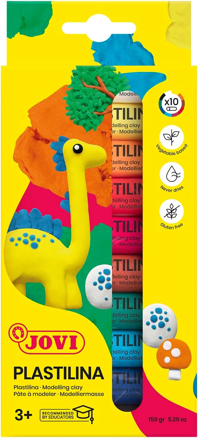 Jovi plastilna modelling clay 10 color x15 gm - No: 90/10