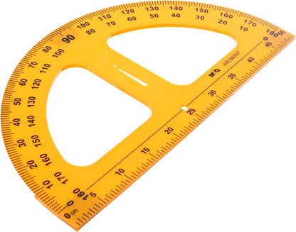 M&G Chenguang 180° Classroom Protractor 50 cm – Large Plastic Geometry Measuring Tool for School and Technical Drawing – No: ARL960N7