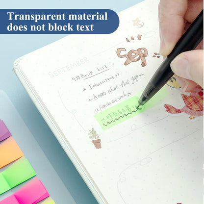 M&G Chenguang PETSTICK Sticky Page Flags – 6 Colors, 20 Sheets Each, Transparent Writable Index Tabs – No: YS-21