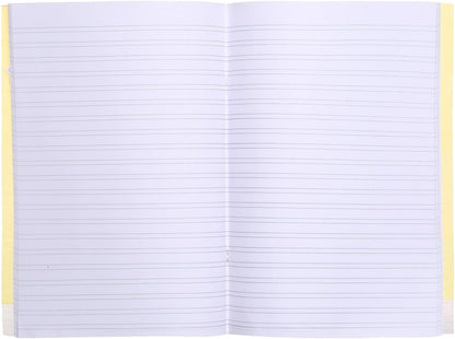 Yassin 0833 Homework Stapled PP Notebook, A4 Size, 80 Sheets, English Lined- assorted colors