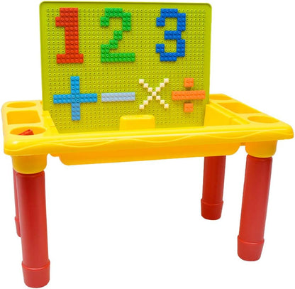 طاولة بناء بلاستيكية يمكنك تركيبها بنفسك - ألعاب تعليمية للأطفال - 310 قطعة - رقم: 6306