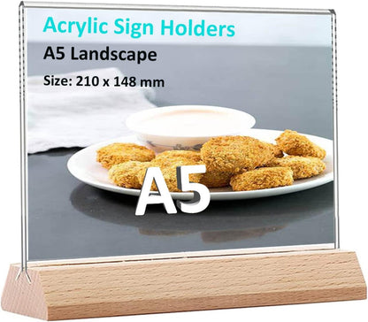 حامل لافتات أكريليك A5 