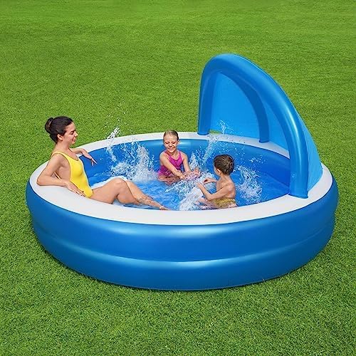 Bestway Inflatable Swimming Pool With Sunshade 241 x 140 cm - No: 54337