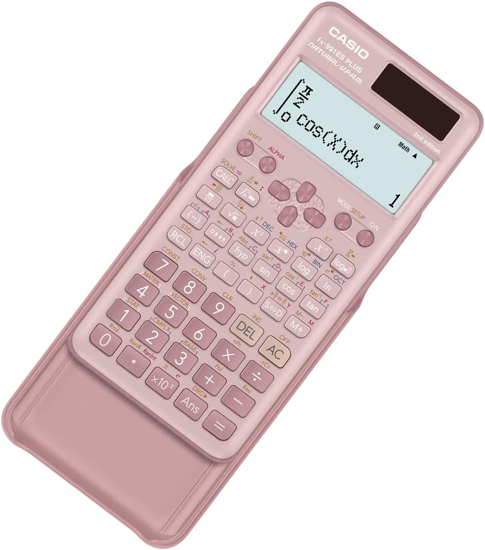 Casio Scientific Calculators Non Programmable 10 2 Digis 417 Functions Pink Color - No: FX-991 ES PLUS