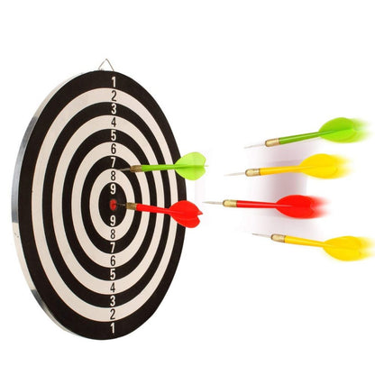 لعبة رمي السهام ذات الوجهين من تيكلز - مع 6 سهام - 15 بوصة 