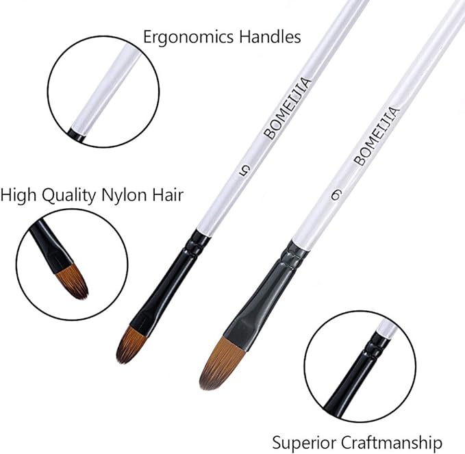 Keep Smiling Set of 12 Brush Long Handel Fiber Brush  - No:A6075Z