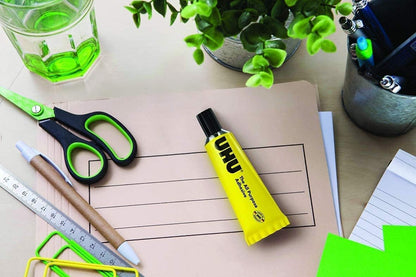 UHU all purpose adhesive clear glue 33ml tube better value than the 35ml version