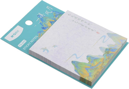 ملاحظات لاصقة ملونة من إم آند جي تشنغوانغ، 76×76 مم، 60 ورقة للتذكير - رقم: YS-649