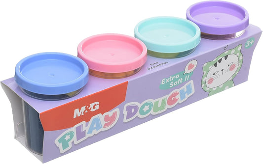 M&G Chenguang Play Dough Modeling Clay PLASTICINE So Many Cats 4colors Non-Toxic - No: AKE040D0