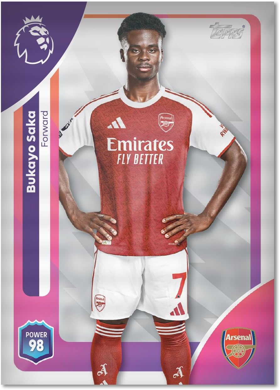 Topps Premier League 2025/2026 Collectible Football Trading Cards, Mega Multipack with 40 Cards, 3 or more Special Insert Cards per Pack + 3 Classic Limited Edition Cards