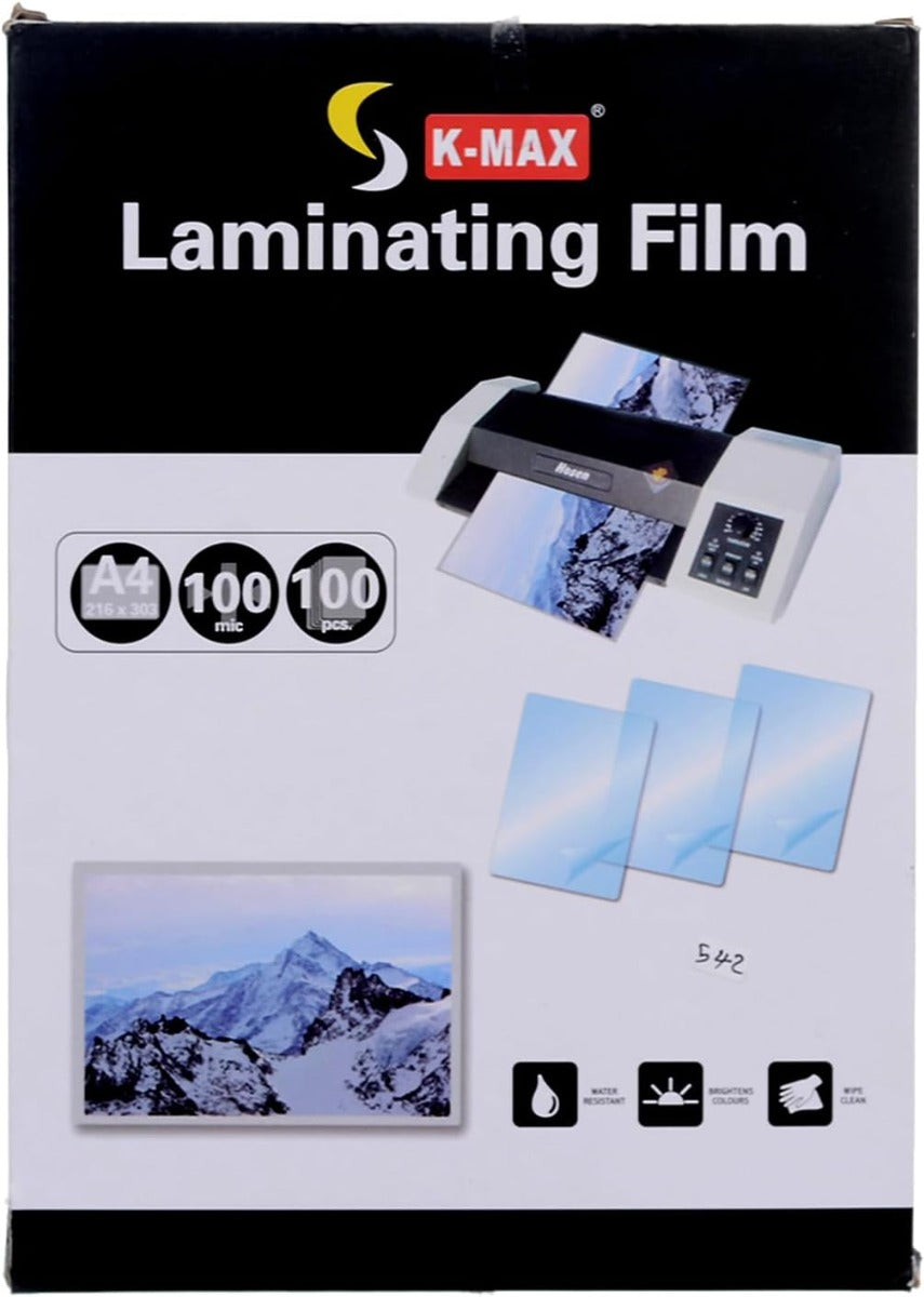 K-Max Thermal Cover, 100 Microns, A4 Size