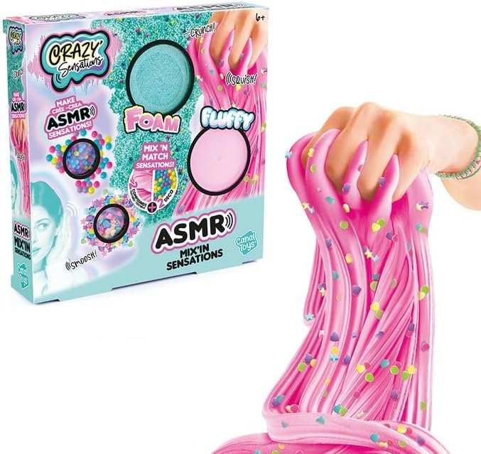 مجموعة خلط سلايم ASMR من كانال تويز كريزي سينسيشنز، عبوة من قطعتين